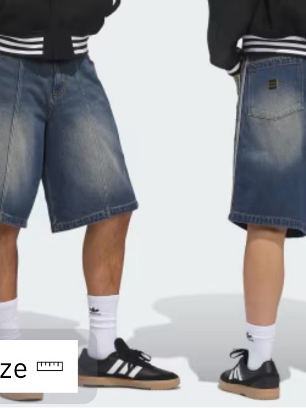 adidas SKATEBOARDING X TYSHAWN WASHED DENIM SHORTS